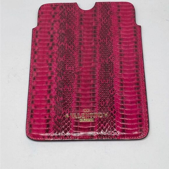 Valentino Garavani Snake Embossed Leather iPad Mini Case - Picture 2 of 7